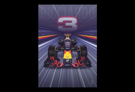 F1 Driver Poster Design – Daniel Ricciardo, Red Bull RB12 dr-for-website
